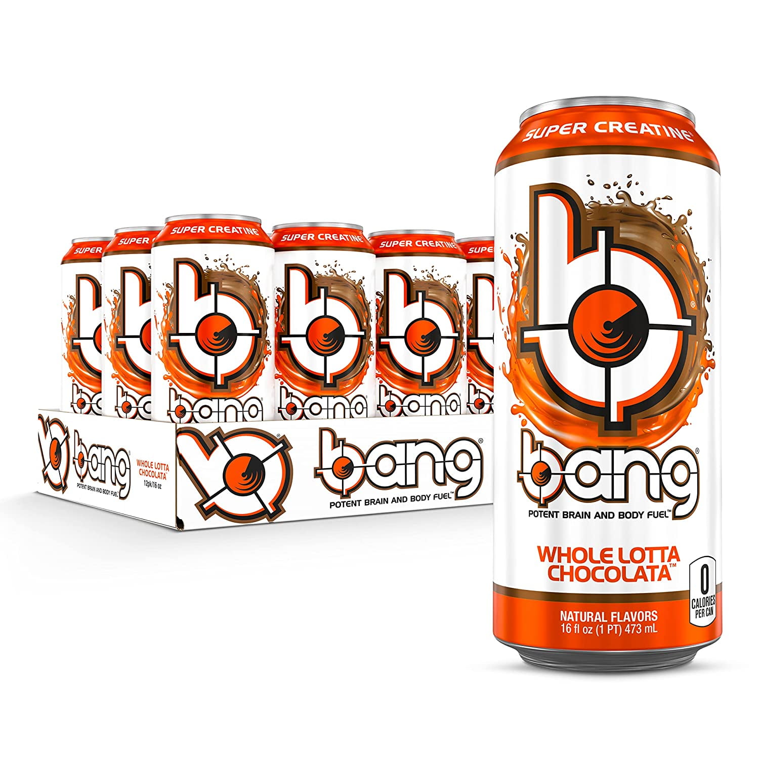 Bang Whole Lotta Chocolata Energy Drink, 0 Calories, Sugar Free with
