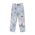 thumbnail image 4 of Daiia Blue Butterfly Men's Sleep Pant with Pockets and Drawstring,Pajama Pants-X-Large, 4 of 9