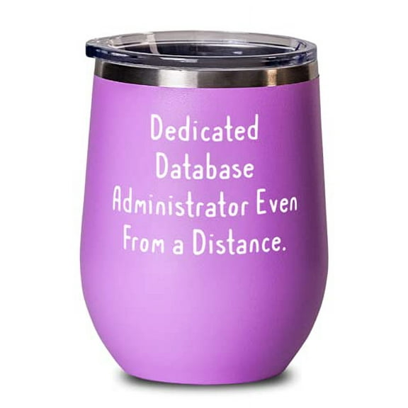 Nice Database administrator Wine Glass, Dedicated Database Administrator Even From, Present For Colleagues, Special From Team Leader
