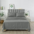 thumbnail image 3 of 4 Piece Set Luxury Bed Sheets Breathable & Cooling Sheets Deep Pocket Bed Sheets Set, 3 of 6