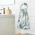 thumbnail image 3 of Yayeee 100% Cotton Hand Towels for Bathroom 16" x 28" Soft Absorbent Kitchen Towel, Green Floral, 3 of 7