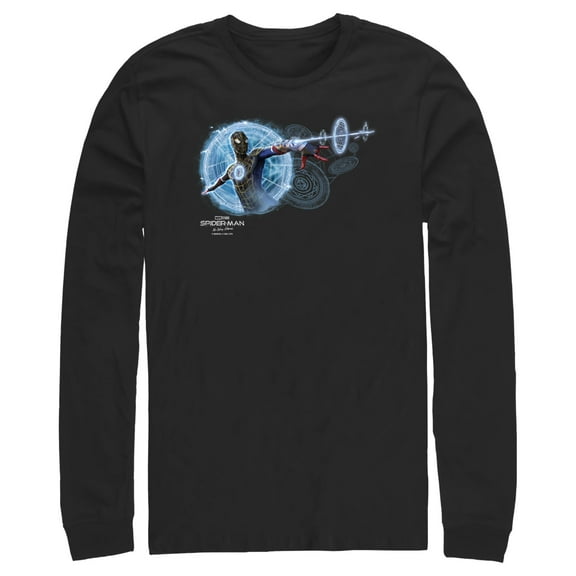 Men's Marvel Spider-Man: No Way Home Magic Web  Long Sleeve Shirt Black Small