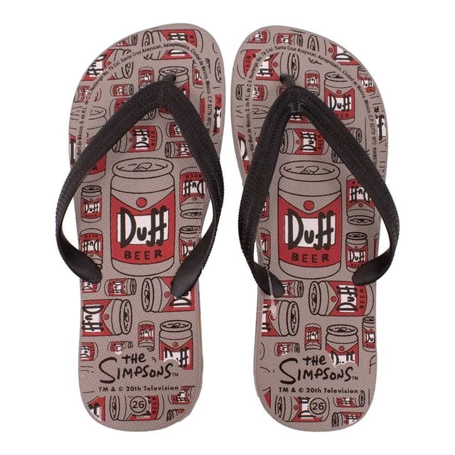 Sandalia The Simpsons para Caballero, con Diseño Gris Talla 25