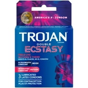 الواقي الذكري المزدوج النشوة TROJAN 3 ea (1pack)