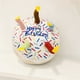 thumbnail image 5 of Juguete chirriante de pastel de cumpleaños para perro | Peluche de algodón suave y masticable | Juguete de peluche seguro y no tóxico | Colores azul y blanco | Perfecto para fiestas de cumpl, 5 of 5
