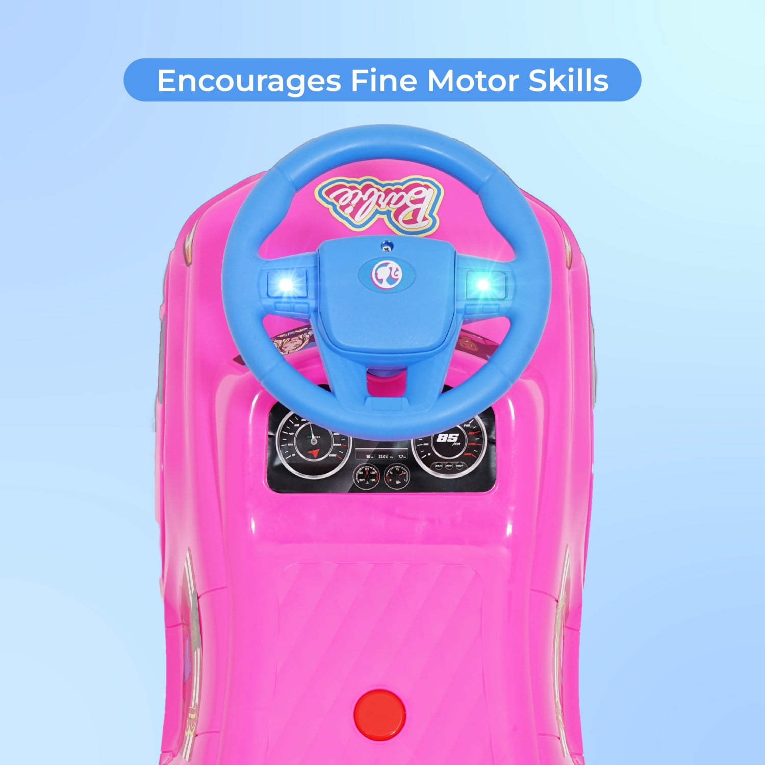 Barbie Foot to Floor Ride on Vehicle for Girls with Interactive Features