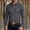 Dark Gray, variant on LYSMORA Mens Lapel Long Sleeve Western Button Down Shirt Dual Snap Chest Pockets Solid Woven Casual Cowboy Shirt