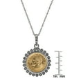 thumbnail image 3 of American Coin Treasures Miss Italy Italian 20 Lira Coin Pendant Necklace - 24 Inch Rope Chain, 3 of 3