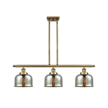 Innovations Lighting 916-3I-11-36 Bell Linear Bell 3 Light 36" Wide Linear Pendant - Brass