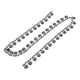 thumbnail image 5 of Flor de de Imitación Frontera Cinta de de Imitación Cinta Decorativa de Imitación Ropa Decoración de , 1 Gloria Adorno de cinta de diamantes de imitación de cristal, 5 of 6