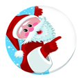 thumbnail image 5 of Round Resistance Microfiber Tablecloth, Decorative Table Cover , Santa, 5 of 6