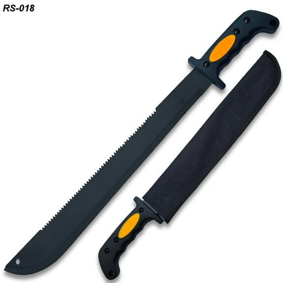 23.5" Fixed Blade Black Machete