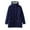 Navy, variant on LYXSSBYX Plus Size Womens Shackets Hot Sale Clearance Women Buttons Long Sleeve Solid Pockets Coat Plus Fleece Jacket Outwear Top