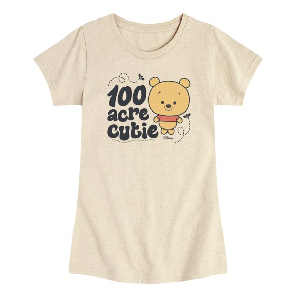 Winnie the Pooh - 100 Acre Cutie Pooh - Toddler Girls Fitted Short Sleeve T-Shirt