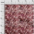 thumbnail image 2 of oneOone Georgette Viscose Maroon Fabric Abstract Floral Quilting Supplies Print Sewing Fabric By The Yard 42 Inch Wide, 2 of 4
