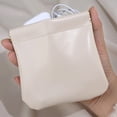 thumbnail image 6 of Mini Spring Open Cable Organizer Pouch | Portable Waterproof Leather Storage Bag for Earbuds, Data Cables, Chargers | Small Electronics Case for Travel, Office, Home | Compact Drop-Proof Gadget Pouch, 6 of 7