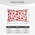 thumbnail image 4 of Uemuo Realistic Maple Leaf Print Throw Pillow Case – Cozy & Soft Cushion Cover, Hypoallergenic Pillow Case for Sleeping, Perfect for Women with Envelope Closure-20"x30", 4 of 6