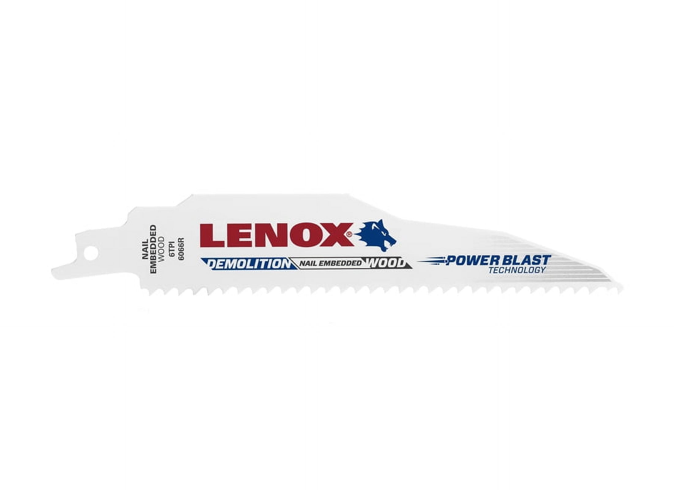 Lenox 6 in. Bi-Metal Reciprocating Saw Blade 6 TPI 5 pk