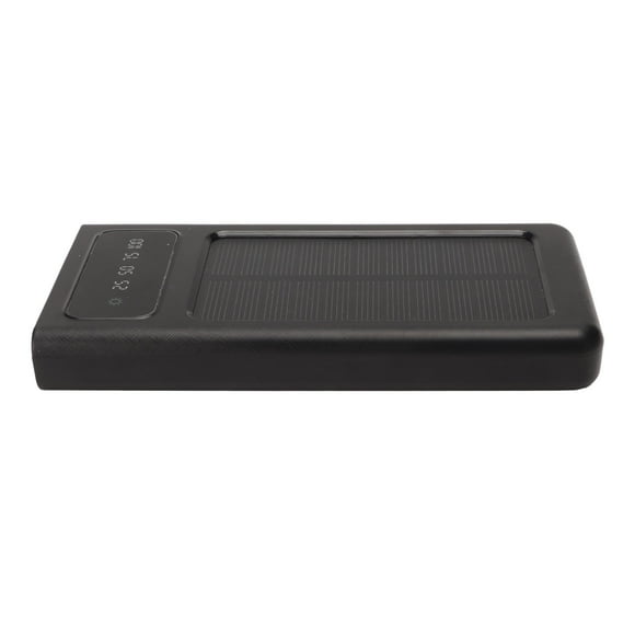 Solar Power Bank Support Power Display Dual Output Ports Portable 20000mAh Solar Phone Charger with Flashlight