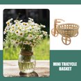 thumbnail image 4 of LIFKOME Mini Tricycle Basket for Event Planners Bamboo 1Pcs, 4 of 8