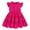 1-Hot Pink2112, variant on Kiijoy Baby Girls Sleeveless Tiered Dress Casual Solid Ruffle Skater Dress, Sizes 2-3