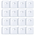thumbnail image 2 of 48 Set/ 96 Pieces Clear Vertical Blind Repair Tabs, Vertical Blind Repair Vane Savers, Vertical Blinds Replacement Slats, 2 of 4