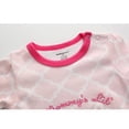 thumbnail image 3 of Pink Rabbit Print long Sleeve Baby Girl Rompers, 3 of 9