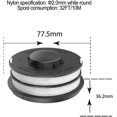 thumbnail image 2 of 3 pcs Trimmer spools for Einhell GC-ET 4530 RTV 400, RTV 550, RTV 550/1 Trimmer heads, 2 of 5