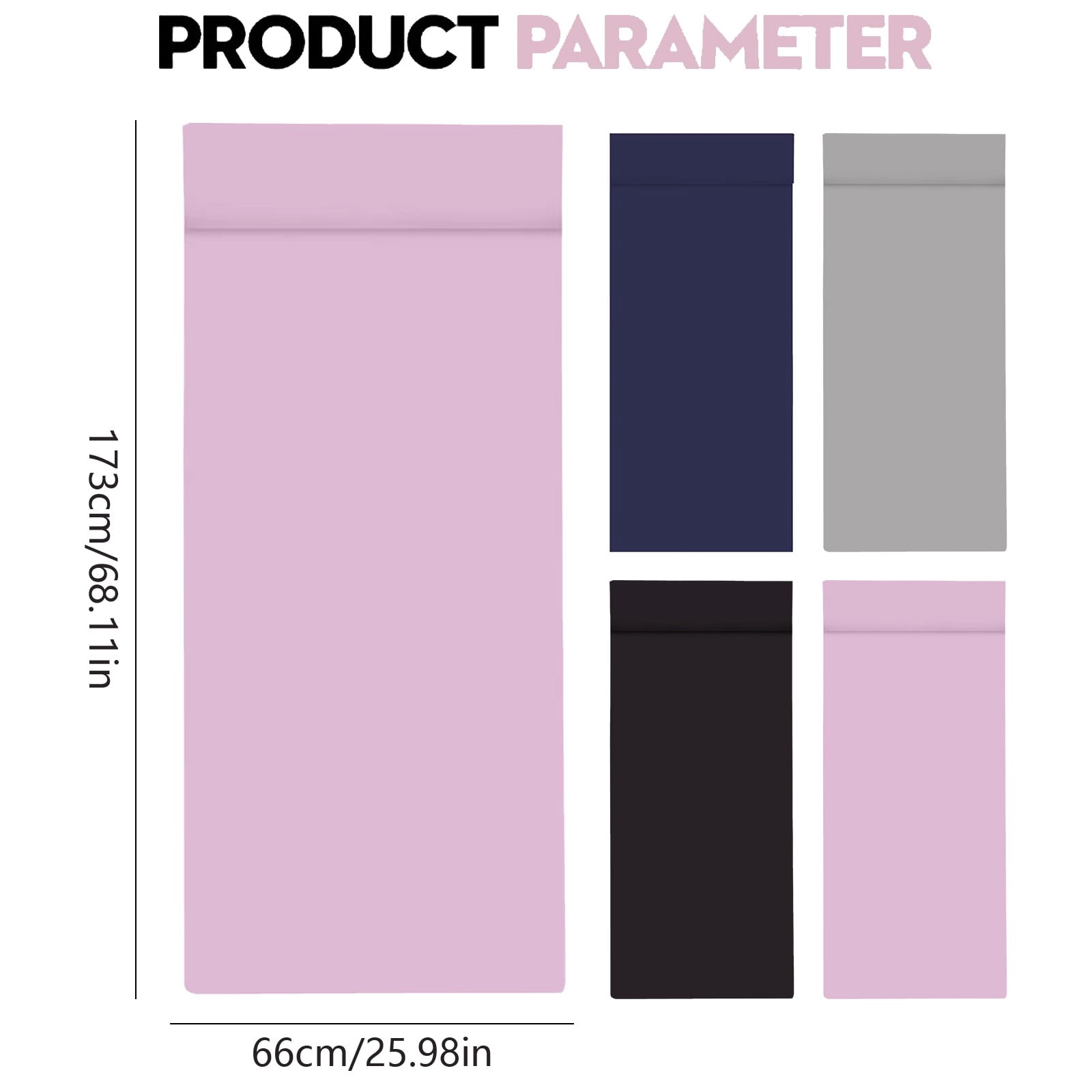 Solid Blackout Window Shade, Self Adhesive Roman Blind for Door, Polyester Light Blocking