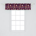 thumbnail image 2 of Ambesonne Mushroom Window Valance, Porcini and Amanita, 54" X 12", Multicolor, 2 of 3