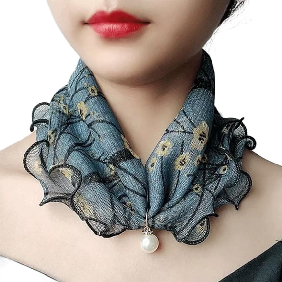 Polyester Mesh Scarf, Lightweight Breathable Design, for Home and Office