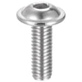 thumbnail image 4 of Uxcell M6 x 18mm 304 Stainless Steel Flanged Button Head Socket Cap Screws 50 Pack, 4 of 5