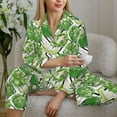 thumbnail image 6 of Pajamas for Women Set - Bell Pepper funny green Comfy Long Sleeve Button Up Pajama Sets for Women 2 Piece, Soft Sleepwear Nightwear Pjs Lounge Sets for Women with Pockets, 6 of 6