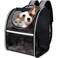 thumbnail image 1 of Mochila Para Mascotas BAGLHER Ventilada Con Cómodas Correas Soporte Grueso Entrada Bidireccional Negra, 1 of 3