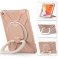 thumbnail image 2 of Case for iPad 9th/8th/7th Gen 10.2 inch 2021/2020/2019, 360 Degree Rotating Hand Grip Shockproof Cover with Shoulder Strap, Rose Gold, 2 of 7