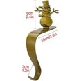 thumbnail image 2 of Paquete de 4 medias navideñas en forma de S Ganchos, ganchos de decoración navideña, ganchos de chimenea navideña - Bronce Pxcl--, 2 of 5