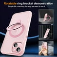 thumbnail image 2 of for iPhone 14 Plus Case with Invisible  Ring Stand Translucent iPhone 14 Plus Phone Case 6.7" [Compatible with MagSafe][-Grade Drop Protection][Great Grip Feeling], Pink, 2 of 15