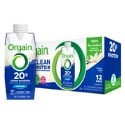 Orgain 20g Grass Fed Clean Protein Grass-Fed Shake- Vanilla Bean 11oz, 12ct