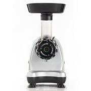Omega Medical Medium 200W Silver Slow Masticating Juicer, 80 RPM with End Cap for Celery Extraction