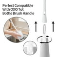 thumbnail image 4 of Bottle Brush Replacement Head Compatible with OXO,Flexible Dish Brush Refill Head Compatible with OXO,2PCS,Large Size(Brush Head Only,Handle Not Included), 4 of 7