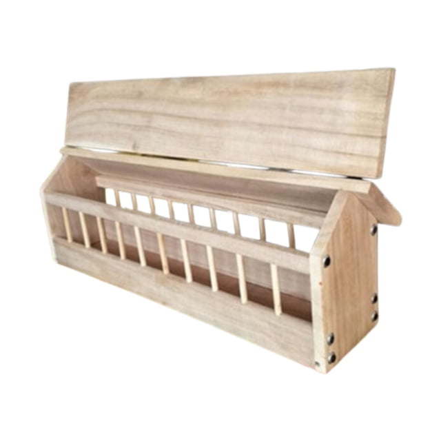 Comedero Taube Comedero Comedero Observación de aves Pelar Aves Suministros Alimento para pollos Donantes de alimentos 40x11x7cm