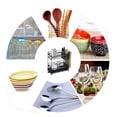 thumbnail image 4 of Double-Layer Dish Rack Drainer Stainless Steel Multifunctional Drain Basket Desktop Tableware Fruit and Vegetable Drain Rack with Drip Tray Kitchen Rack,White, 4 of 6
