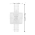 thumbnail image 2 of CRILSTYLEO RV Waste Valve Check Valve Plastic White Anti-backflow Design for Fish Enthusiasts 1Set, 2 of 8