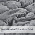 thumbnail image 2 of All Season Gray 3 Piece King Size Shabby Chic Down Alternative Comforter Set with Corner Tabs, 2 of 7