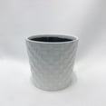 thumbnail image 3 of MDR Trading Inc. FP-ECX-100_Q01 White On White Weave Pattern Planter, 3 of 4