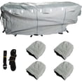 thumbnail image 4 of ALL-CARB Waterproof 5TH Wheel RV Motorhome Camper Storage Cover 26'-29' FT with Zipper, 4 of 8