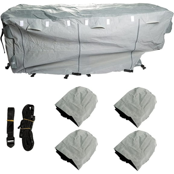 RV Cover Motorhome RV Outdoor Camper Cover Replacement for 26-29 Foot Four Layers of Non-Woven Fabric on The Top of 5th Wheel