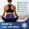 thumbnail image 3 of Rebelduck Large Ice Pack, Reusable Gel Hot Cold Therapy Wrap for Back Pain, Lumbar Hip Knee Shoulder, Navy, 3 of 6