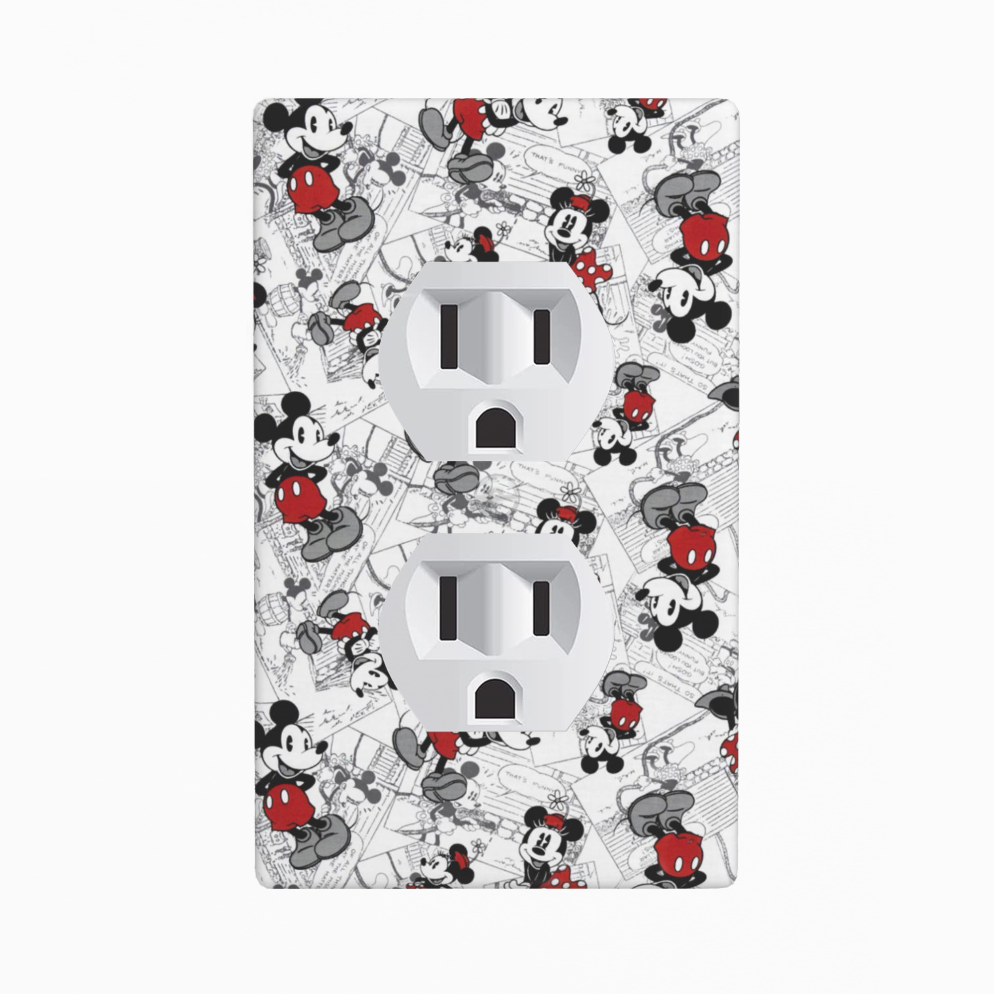 Cartoon 1Gang Rocker Wall Plate Cover Cartoon Cute Mouse Decorative