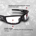 thumbnail image 3 of Gafas de sol para moto Global Vision Sly, acolchadas con espuma, color negro, 3 of 9